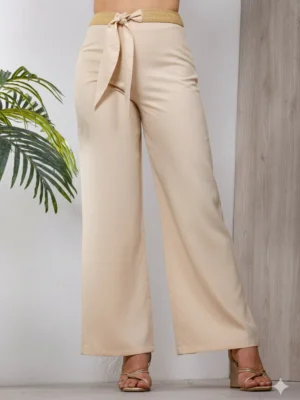✨ Pantalón Palazzo Beige Chic ✨