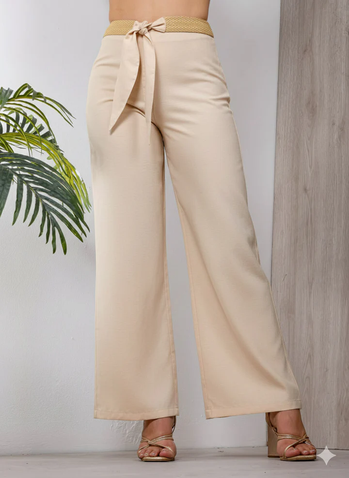 ✨ Pantalón Palazzo Beige Chic ✨